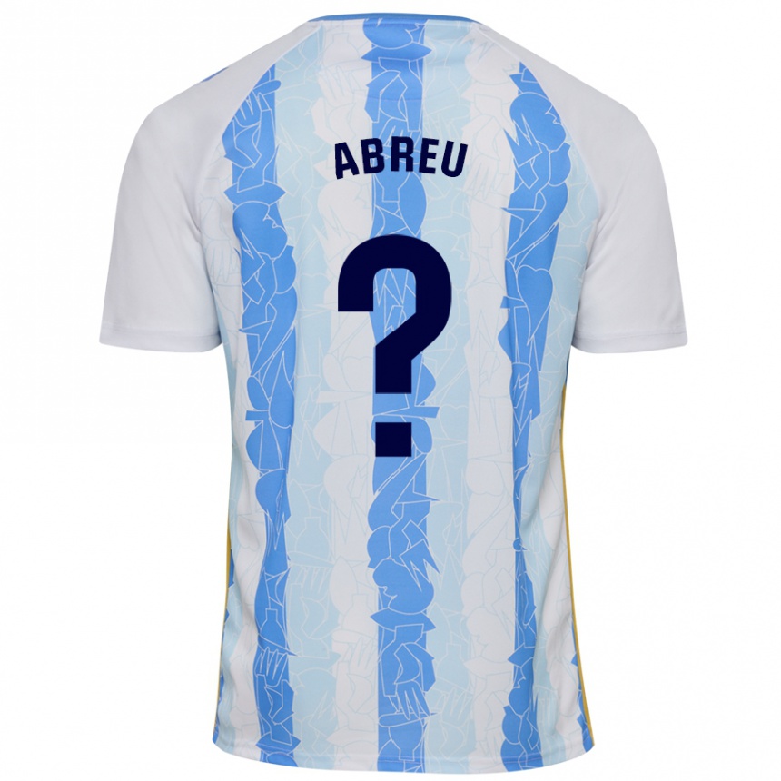 Niño Fútbol Camiseta Marco Abreu #0 Blanco Azul 1ª Equipación 2024/25