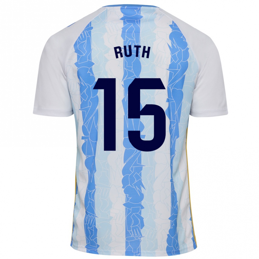 Niño Fútbol Camiseta Ruth #15 Blanco Azul 1ª Equipación 2024/25