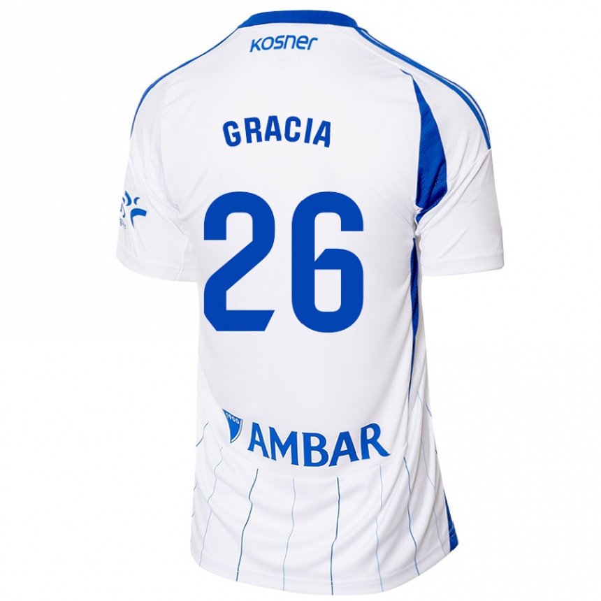 Niño Fútbol Camiseta Gori Gracia #26 Rojo Blanco 1ª Equipación 2024/25