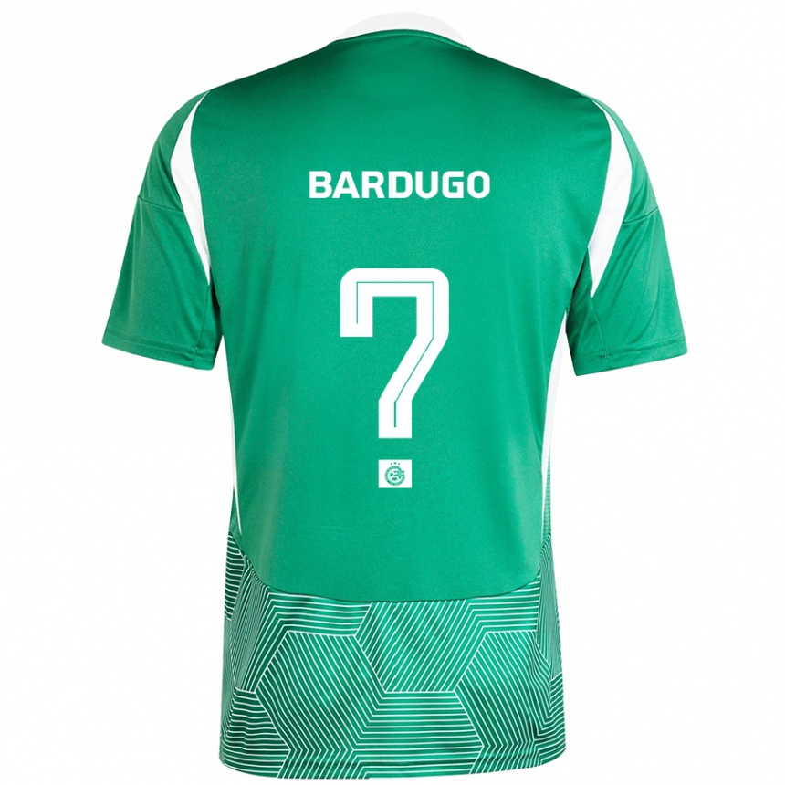 Niño Fútbol Camiseta Ariel Bardugo #0 Verde Blanco 1ª Equipación 2024/25