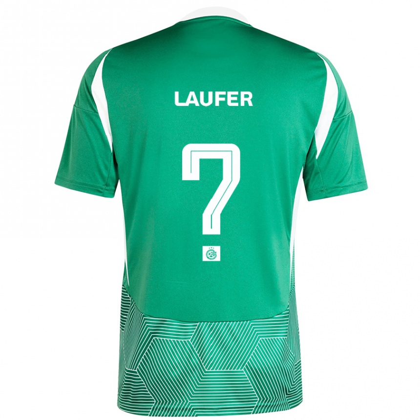 Niño Fútbol Camiseta Ronny Laufer #0 Verde Blanco 1ª Equipación 2024/25