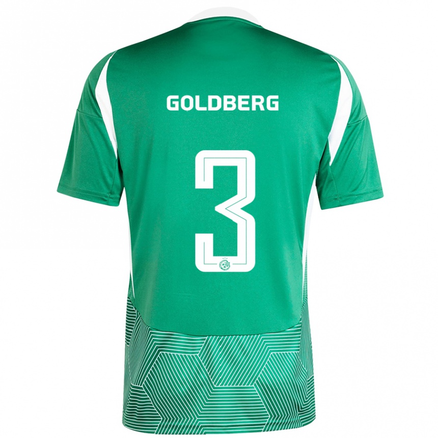 Niño Fútbol Camiseta Shon Goldberg #3 Verde Blanco 1ª Equipación 2024/25