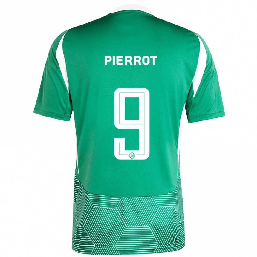 Niño Fútbol Camiseta Frantzdy Pierrot #9 Verde Blanco 1ª Equipación 2024/25