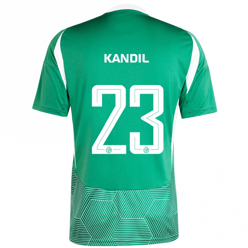 Niño Fútbol Camiseta Maor Kandil #23 Verde Blanco 1ª Equipación 2024/25