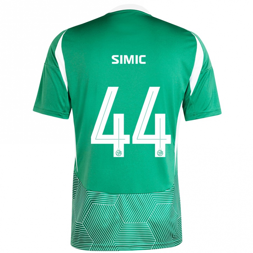 Niño Fútbol Camiseta Lorenco Simic #44 Verde Blanco 1ª Equipación 2024/25