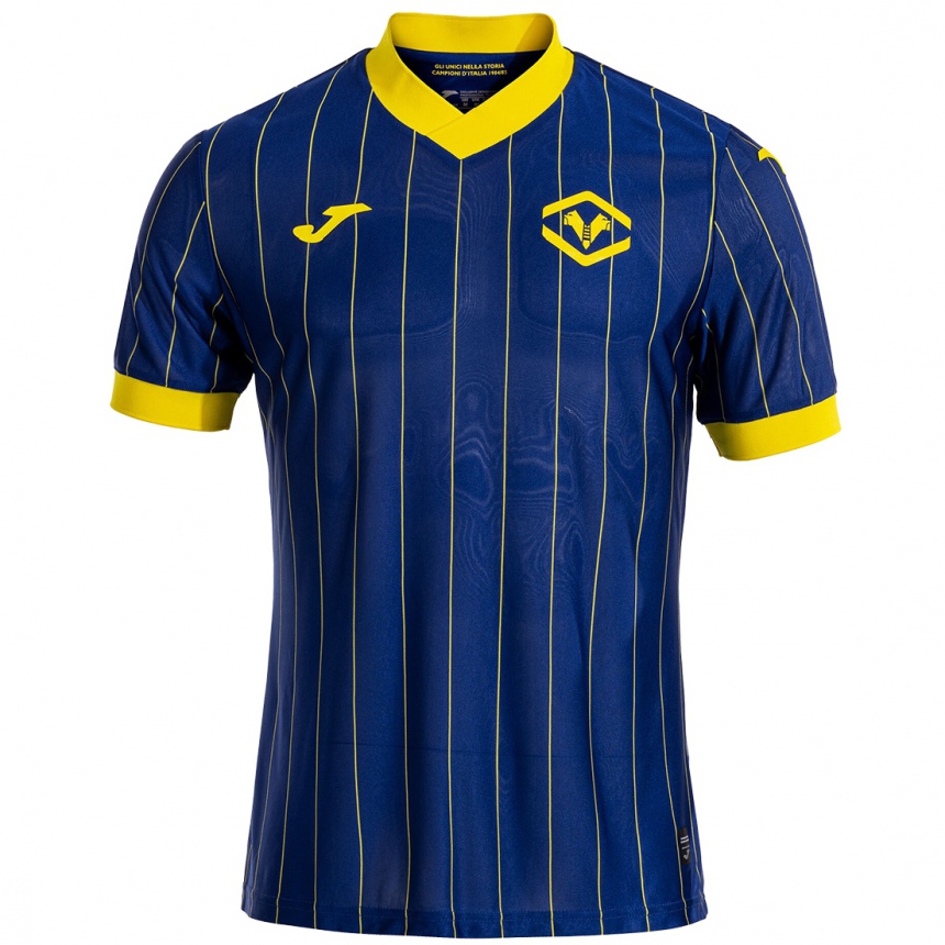 Niño Fútbol Camiseta Casper Tengstedt #11 Azul Amarillo 1ª Equipación 2024/25