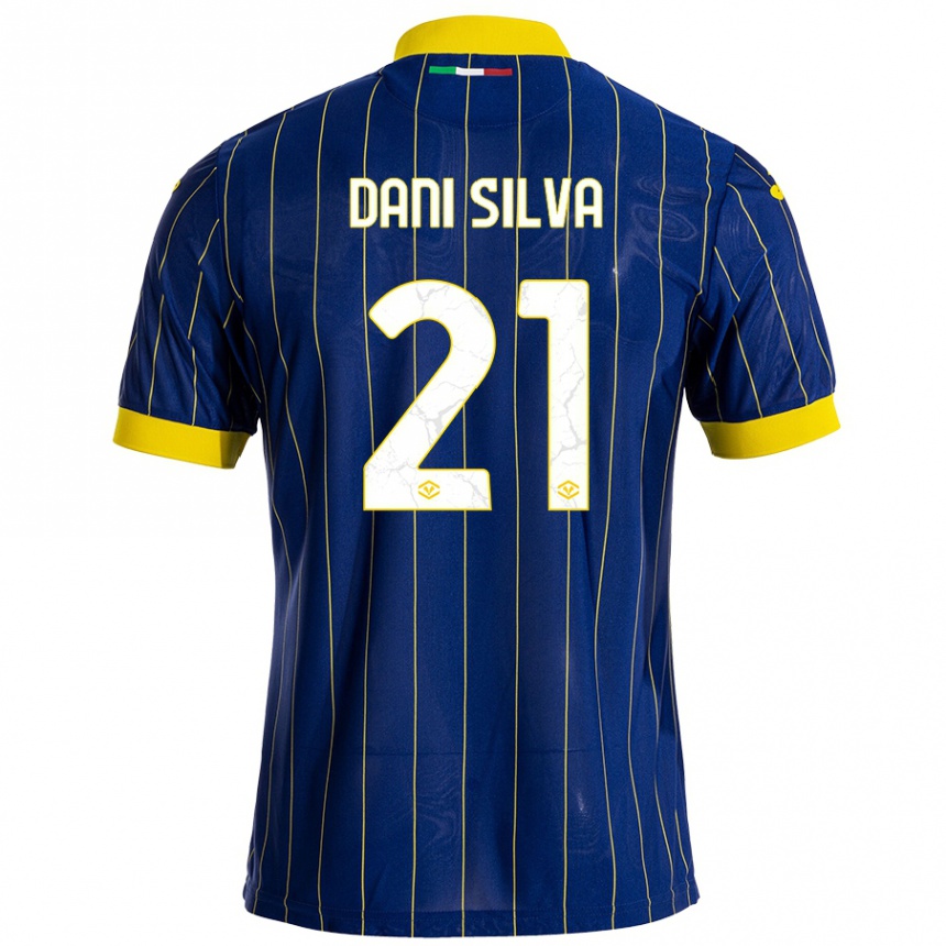 Niño Fútbol Camiseta Dani Silva #21 Azul Amarillo 1ª Equipación 2024/25