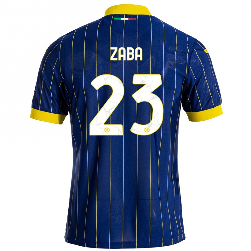 Niño Fútbol Camiseta Nelson Zaba #23 Azul Amarillo 1ª Equipación 2024/25