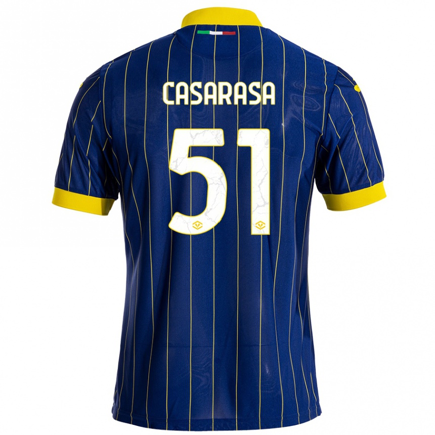 Niño Fútbol Camiseta Asia Casarasa #51 Azul Amarillo 1ª Equipación 2024/25