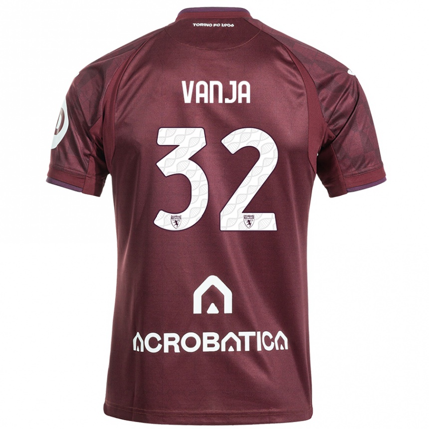 Niño Fútbol Camiseta Vanja Milinković-Savić #32 Granate Blanco 1ª Equipación 2024/25