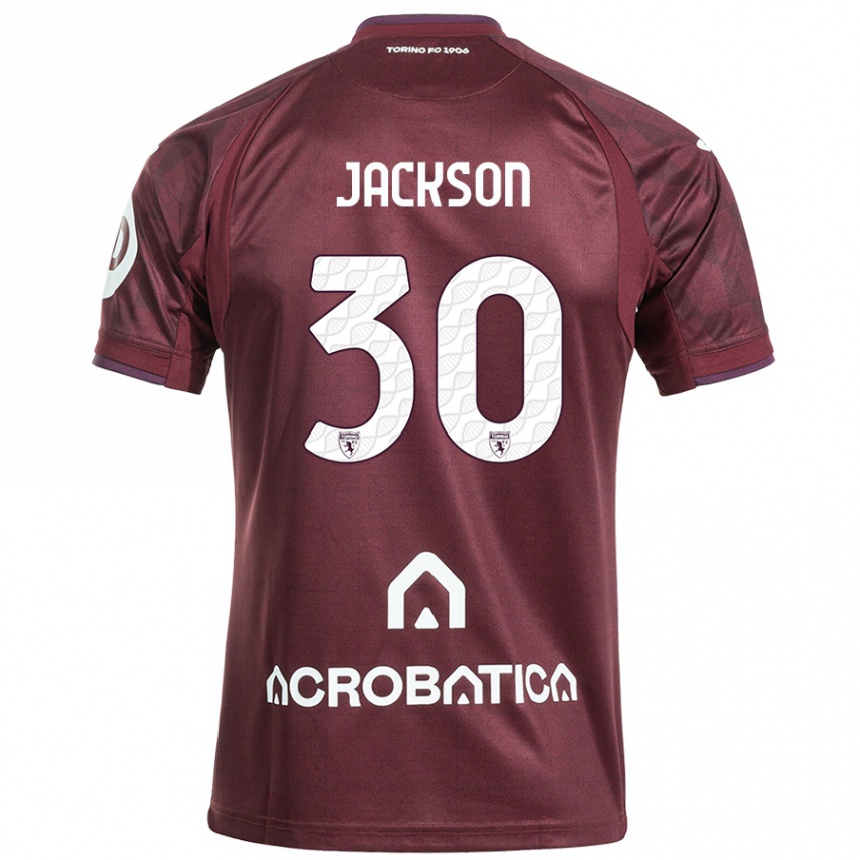 Niño Fútbol Camiseta Michael Jackson #30 Granate Blanco 1ª Equipación 2024/25