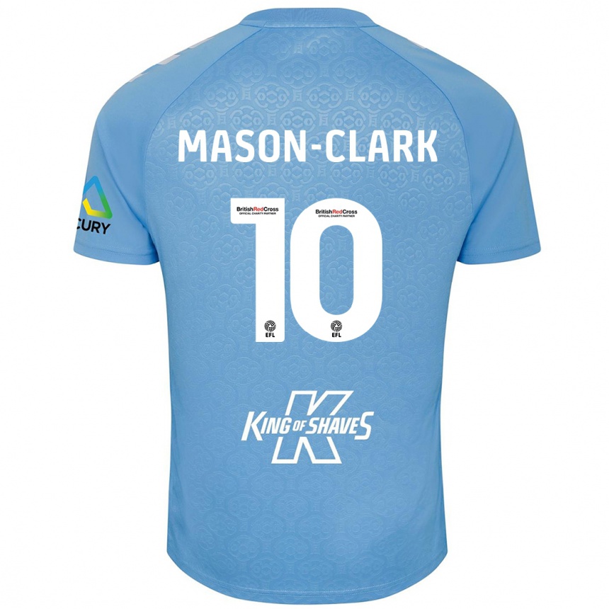 Niño Fútbol Camiseta Ephron Mason-Clark #10 Azul Blanco 1ª Equipación 2024/25