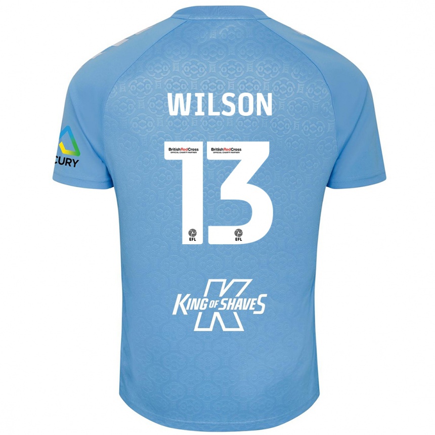 Niño Fútbol Camiseta Ben Wilson #13 Azul Blanco 1ª Equipación 2024/25