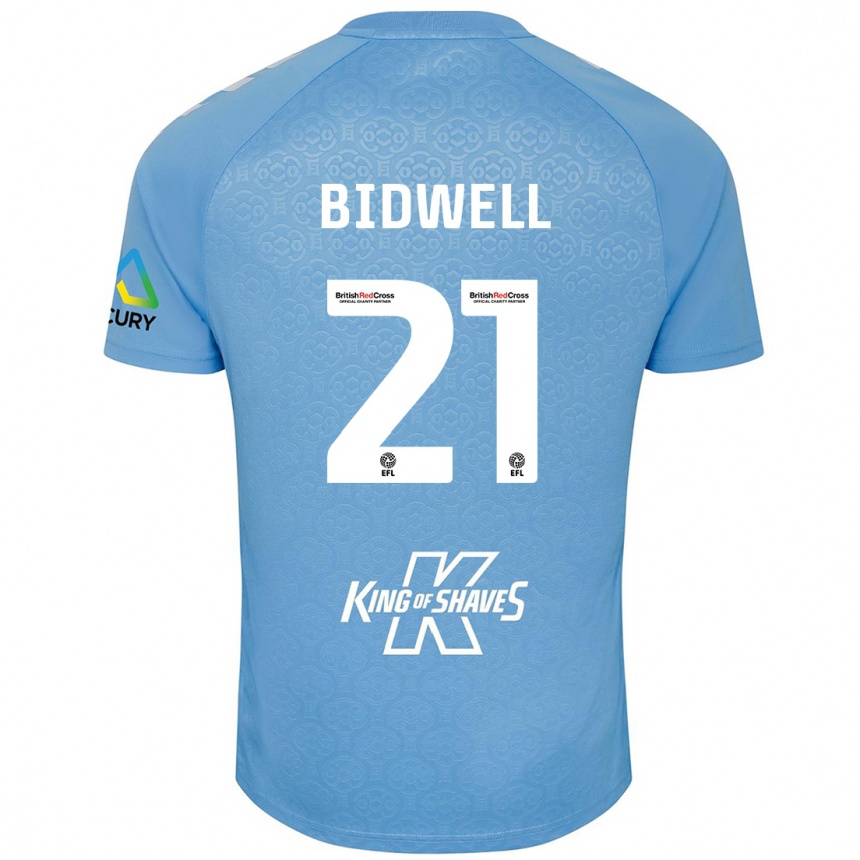 Niño Fútbol Camiseta Jake Bidwell #21 Azul Blanco 1ª Equipación 2024/25