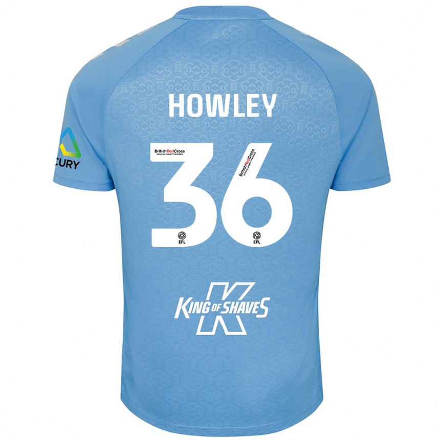 Niño Fútbol Camiseta Ryan Howley #36 Azul Blanco 1ª Equipación 2024/25