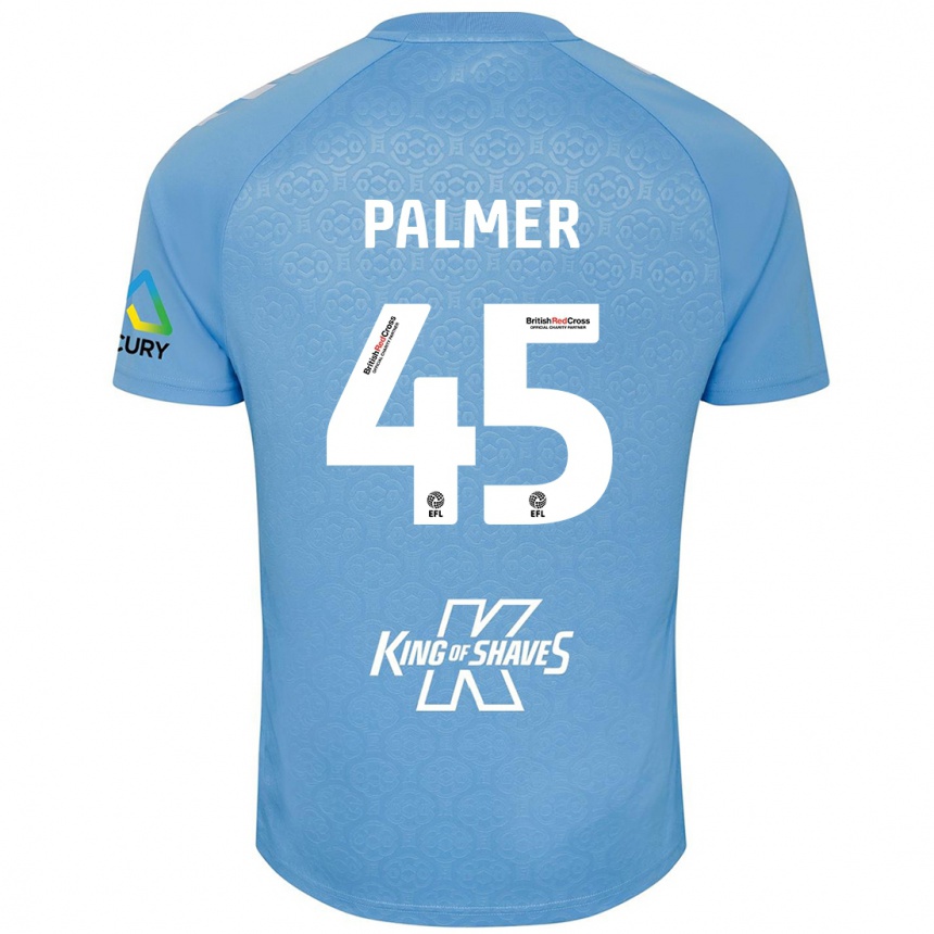 Niño Fútbol Camiseta Kasey Palmer #45 Azul Blanco 1ª Equipación 2024/25