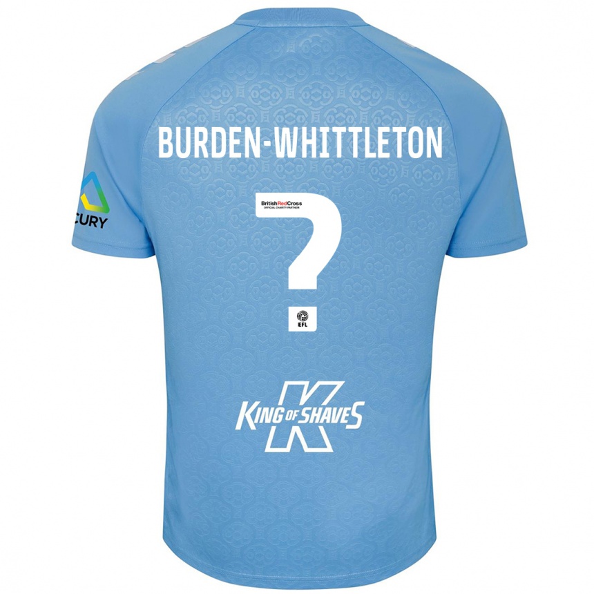 Niño Fútbol Camiseta Charlie Burden-Whittleton #0 Azul Blanco 1ª Equipación 2024/25