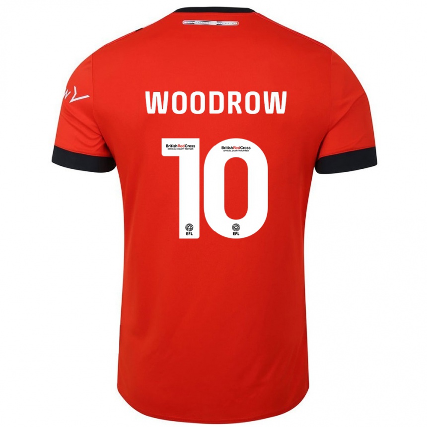 Niño Fútbol Camiseta Cauley Woodrow #10 Naranja Negro 1ª Equipación 2024/25