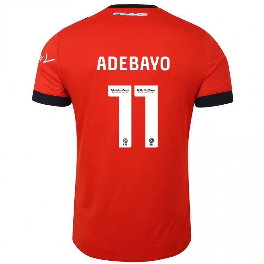 Niño Fútbol Camiseta Elijah Adebayo #11 Naranja Negro 1ª Equipación 2024/25