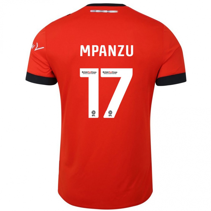 Niño Fútbol Camiseta Pelly Ruddock Mpanzu #17 Naranja Negro 1ª Equipación 2024/25