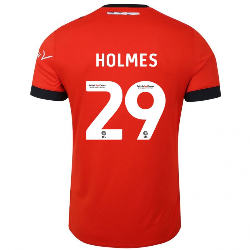 Niño Fútbol Camiseta Tom Holmes #29 Naranja Negro 1ª Equipación 2024/25