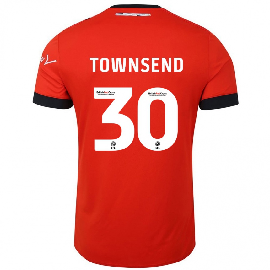 Niño Fútbol Camiseta Andros Townsend #30 Naranja Negro 1ª Equipación 2024/25