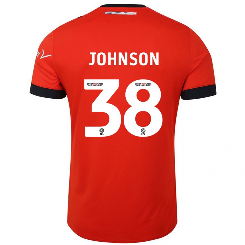 Niño Fútbol Camiseta Joe Johnson #38 Naranja Negro 1ª Equipación 2024/25