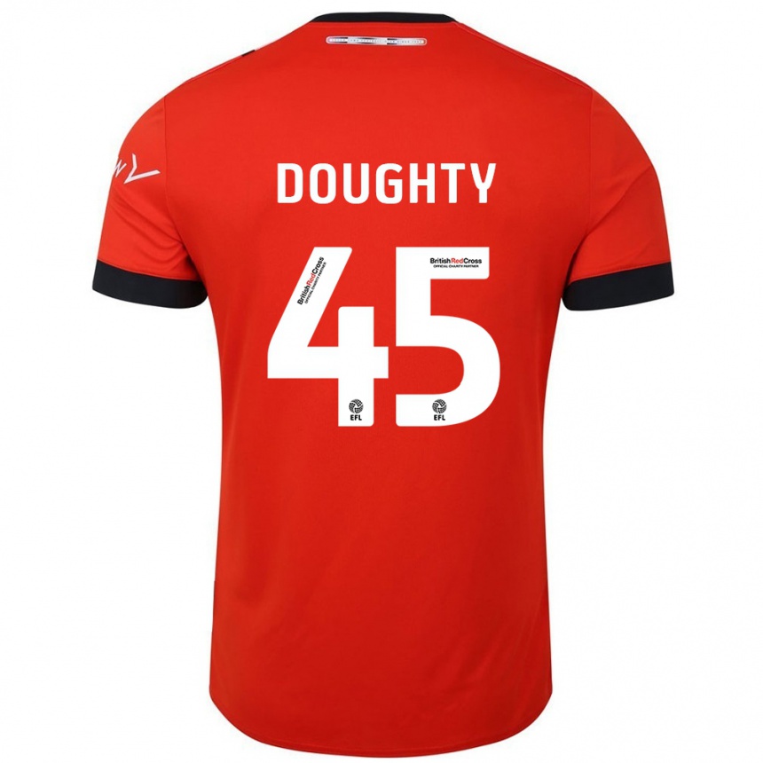 Niño Fútbol Camiseta Alfie Doughty #45 Naranja Negro 1ª Equipación 2024/25