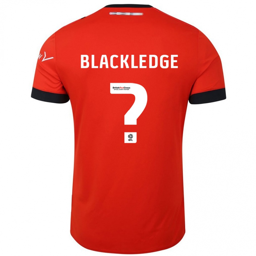 Niño Fútbol Camiseta Henry Blackledge #0 Naranja Negro 1ª Equipación 2024/25