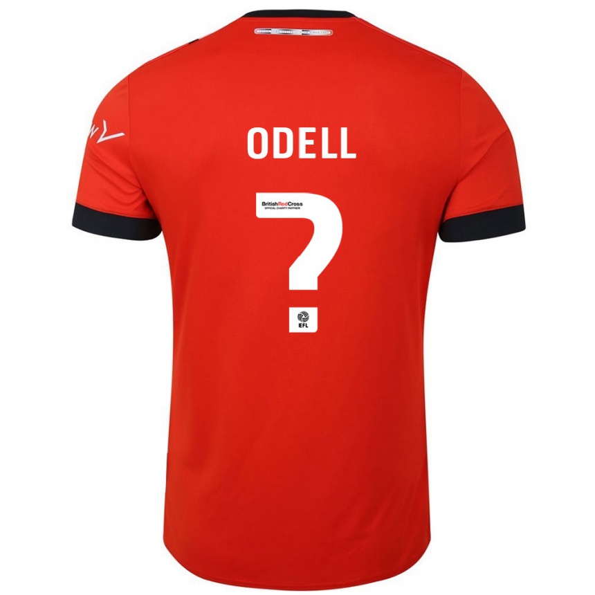 Niño Fútbol Camiseta Josh Odell #0 Naranja Negro 1ª Equipación 2024/25