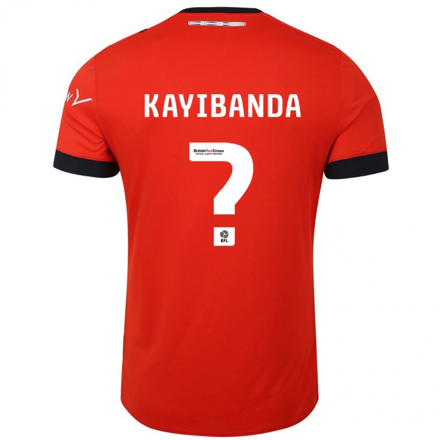 Niño Fútbol Camiseta Claude Kayibanda #0 Naranja Negro 1ª Equipación 2024/25