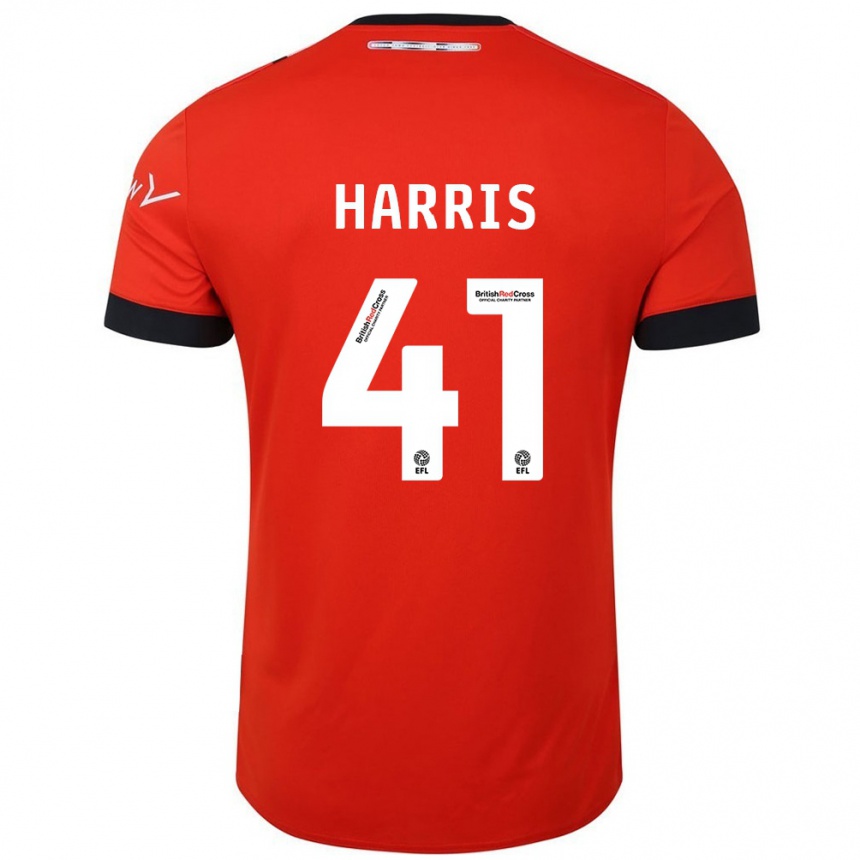 Niño Fútbol Camiseta Taylan Harris #41 Naranja Negro 1ª Equipación 2024/25