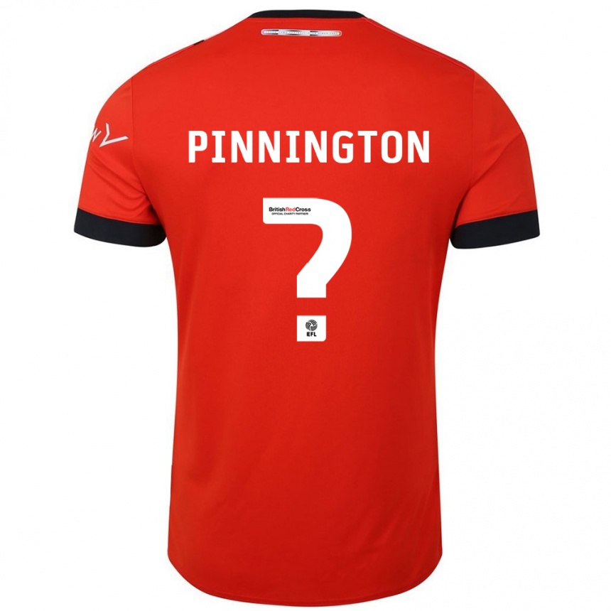 Niño Fútbol Camiseta Jacob Pinnington #0 Naranja Negro 1ª Equipación 2024/25