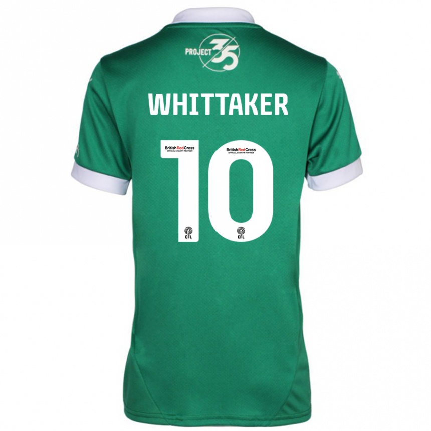 Niño Fútbol Camiseta Morgan Whittaker #10 Verde Blanco 1ª Equipación 2024/25