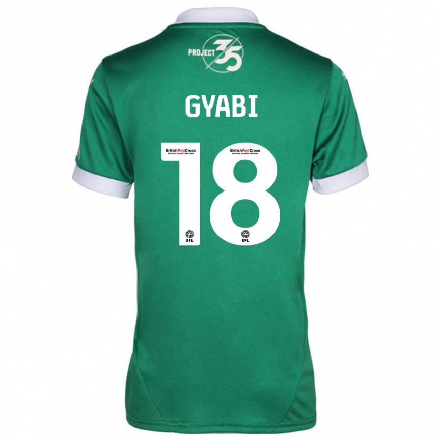 Niño Fútbol Camiseta Darko Gyabi #18 Verde Blanco 1ª Equipación 2024/25