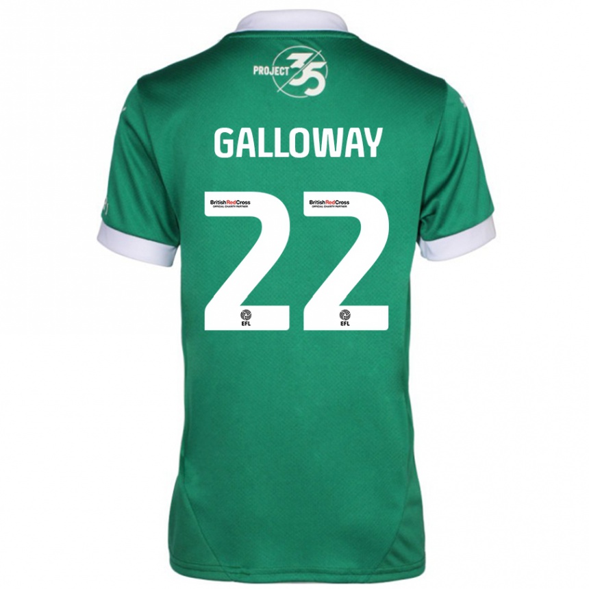 Niño Fútbol Camiseta Brendan Galloway #22 Verde Blanco 1ª Equipación 2024/25