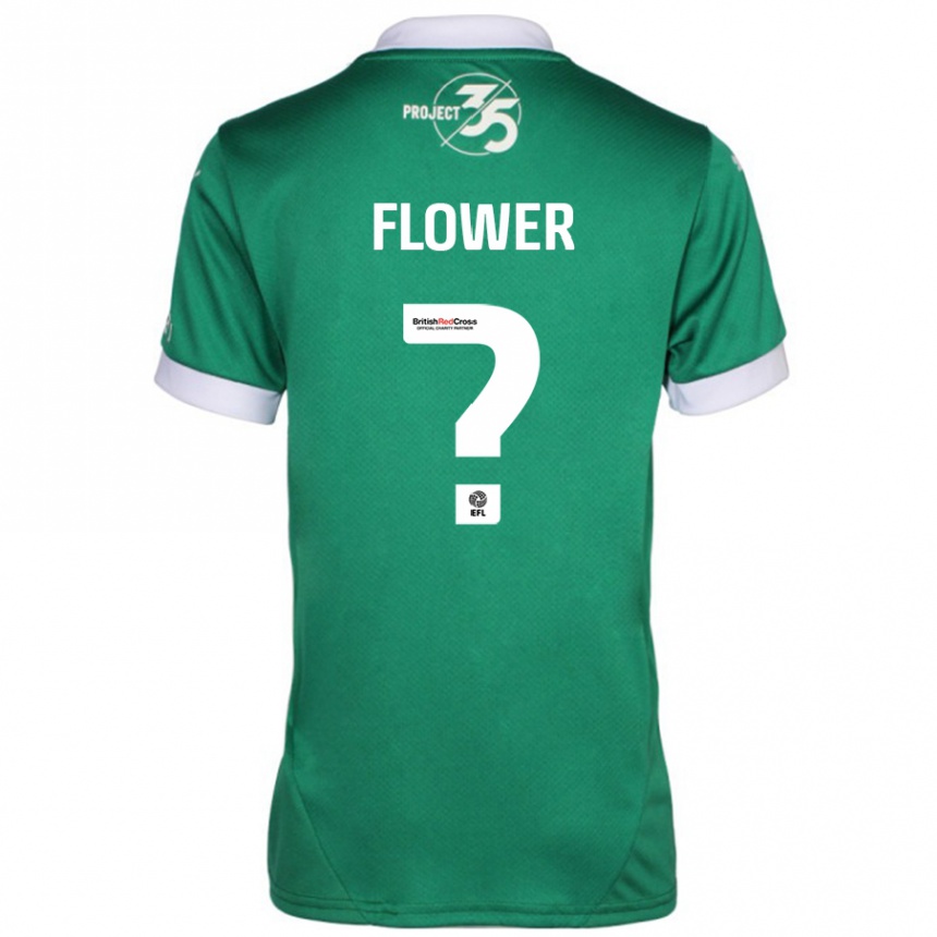 Niño Fútbol Camiseta Jack Flower #0 Verde Blanco 1ª Equipación 2024/25