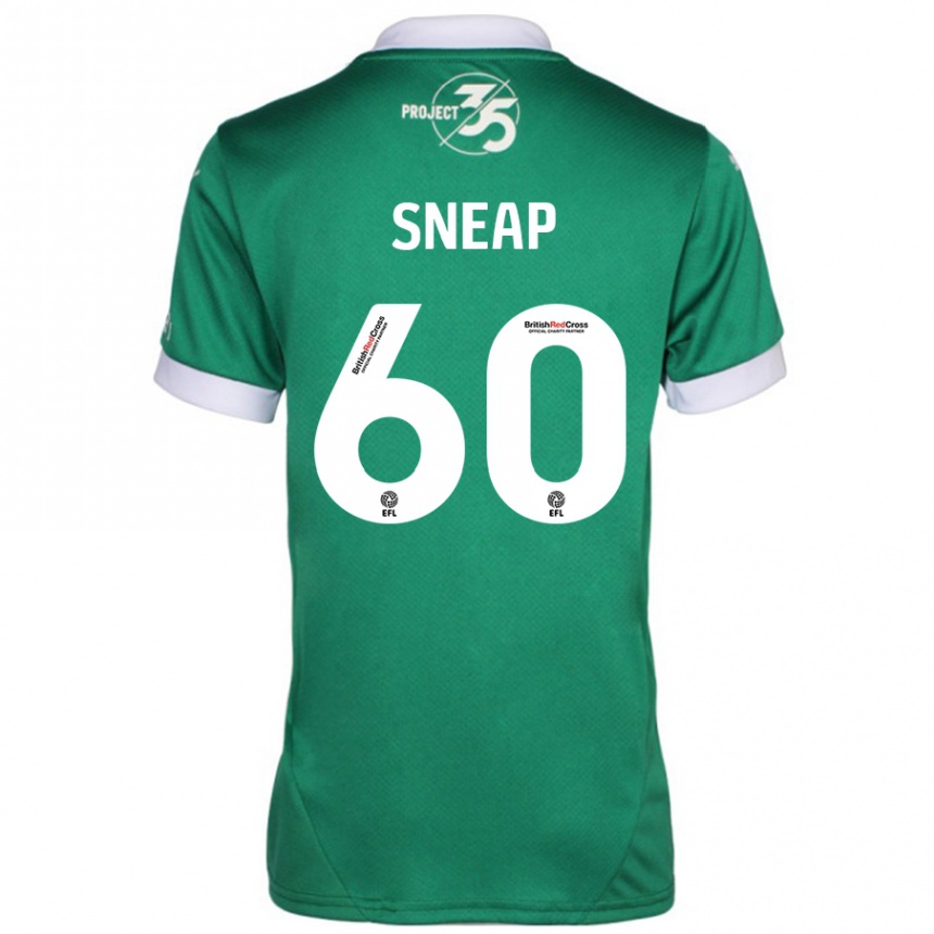 Niño Fútbol Camiseta Harley Sneap #60 Verde Blanco 1ª Equipación 2024/25