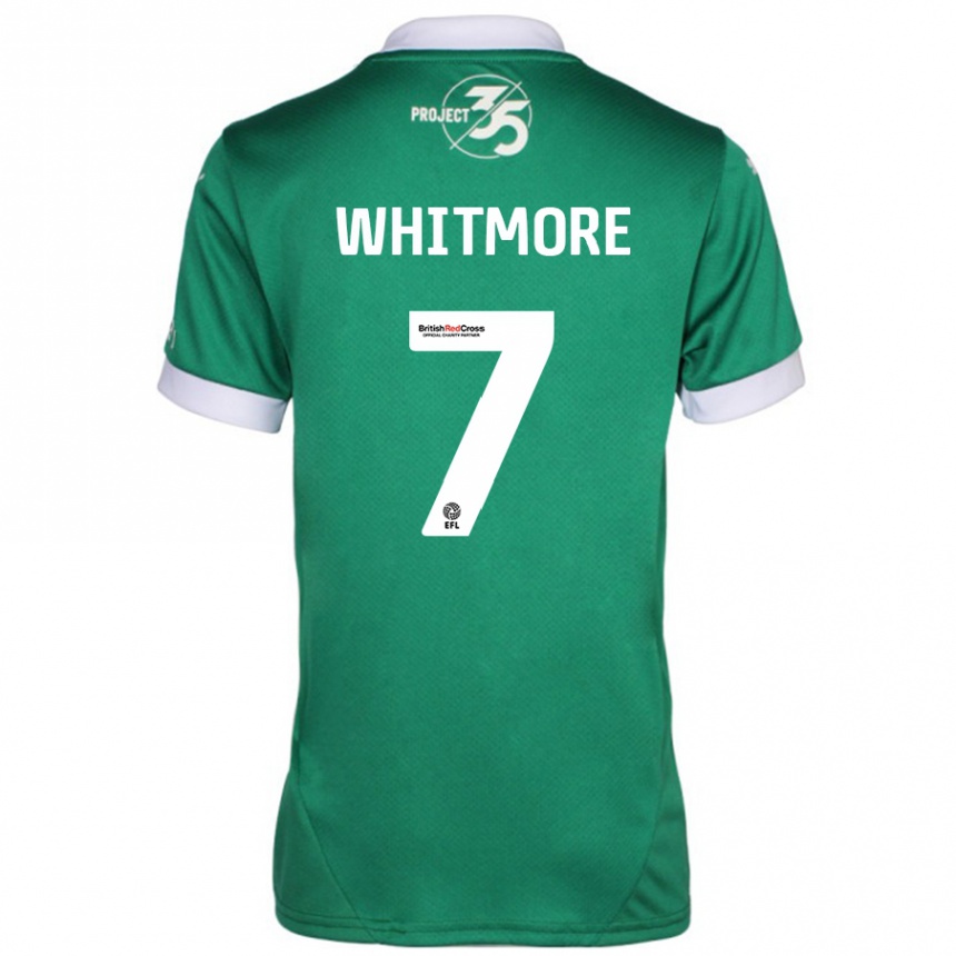 Niño Fútbol Camiseta Charlotte Whitmore #7 Verde Blanco 1ª Equipación 2024/25