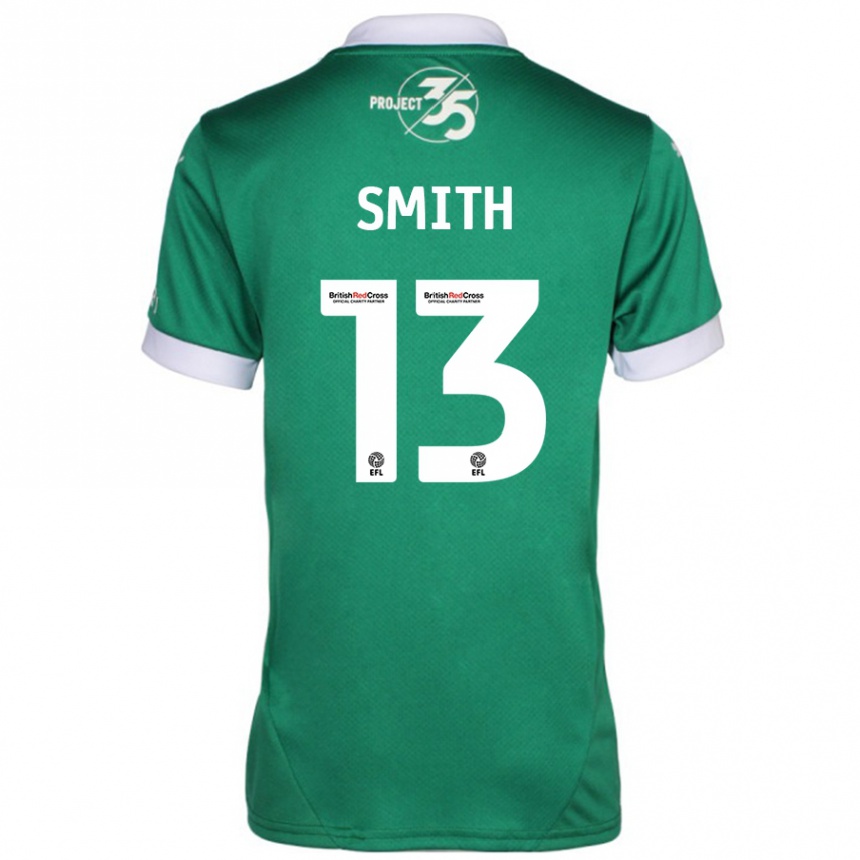 Niño Fútbol Camiseta Grace Smith #13 Verde Blanco 1ª Equipación 2024/25