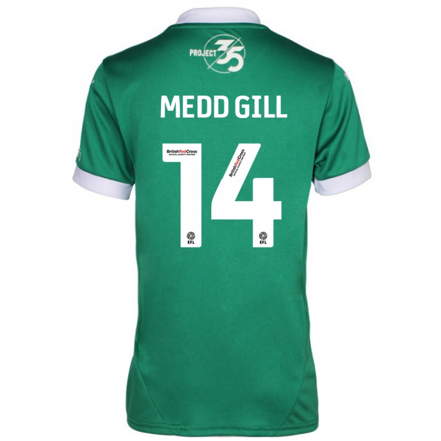 Niño Fútbol Camiseta Tamsin Medd-Gill #14 Verde Blanco 1ª Equipación 2024/25