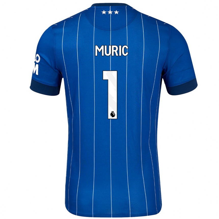 Niño Fútbol Camiseta Arijanet Muric #1 Azul Marino 1ª Equipación 2024/25