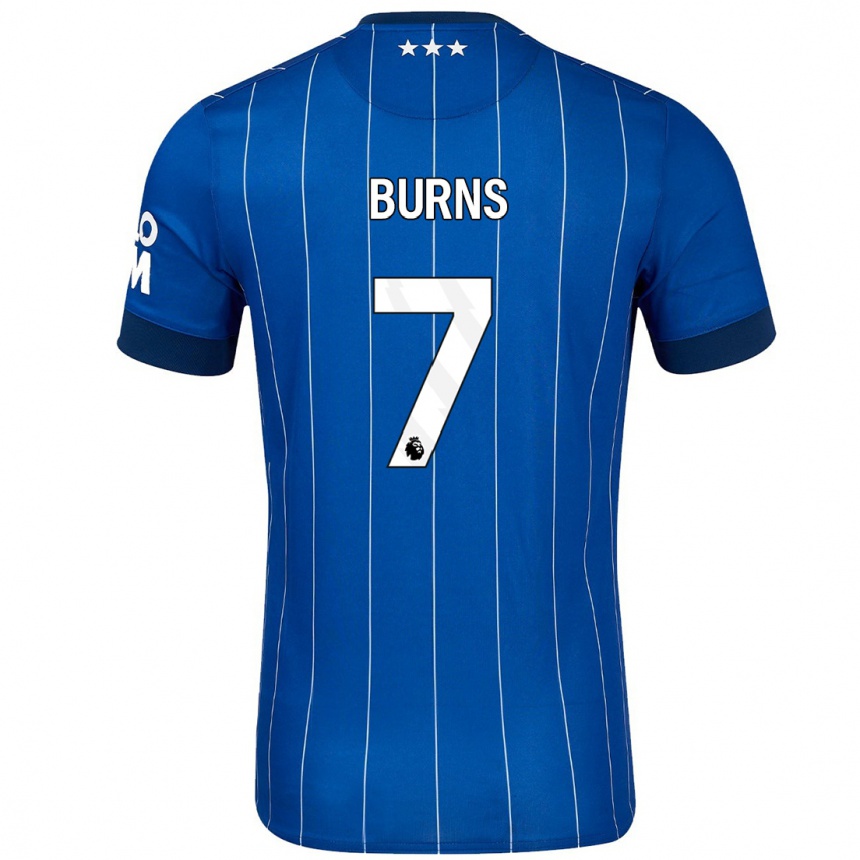 Niño Fútbol Camiseta Wes Burns #7 Azul Marino 1ª Equipación 2024/25