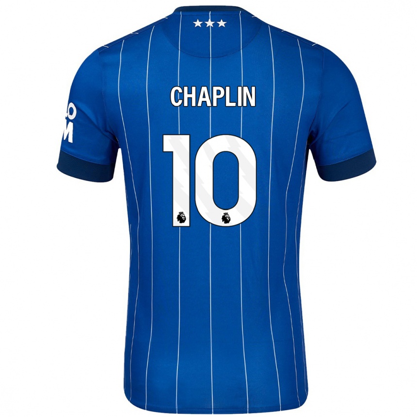 Niño Fútbol Camiseta Conor Chaplin #10 Azul Marino 1ª Equipación 2024/25