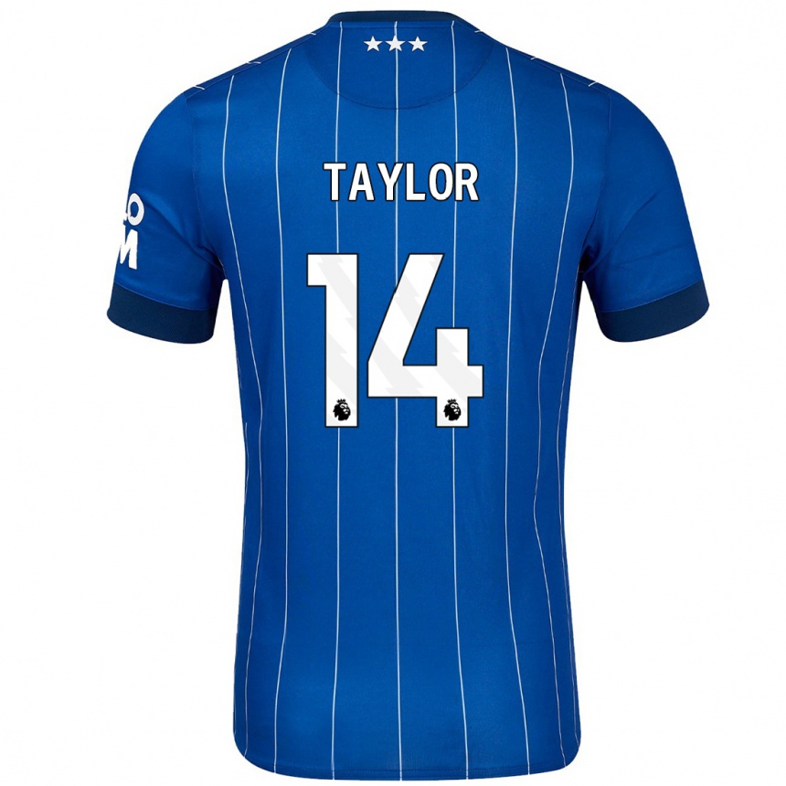 Niño Fútbol Camiseta Jack Taylor #14 Azul Marino 1ª Equipación 2024/25