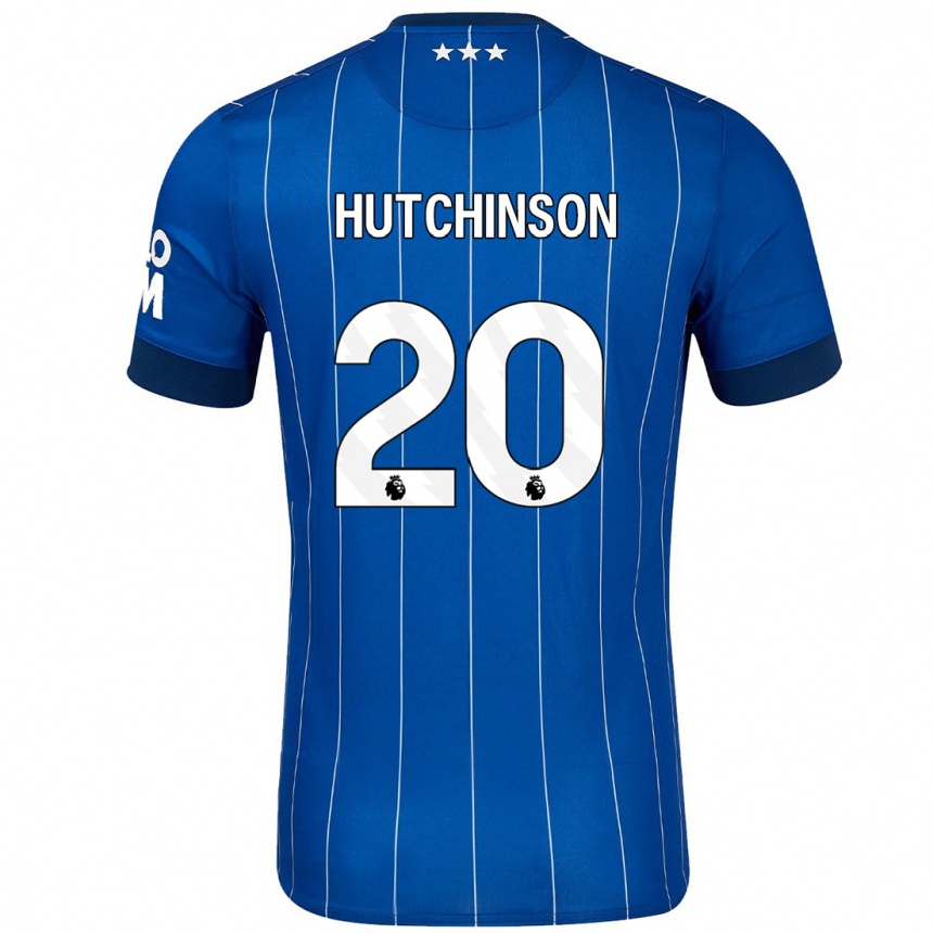 Niño Fútbol Camiseta Omari Hutchinson #20 Azul Marino 1ª Equipación 2024/25