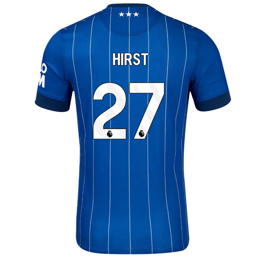 Niño Fútbol Camiseta George Hirst #27 Azul Marino 1ª Equipación 2024/25