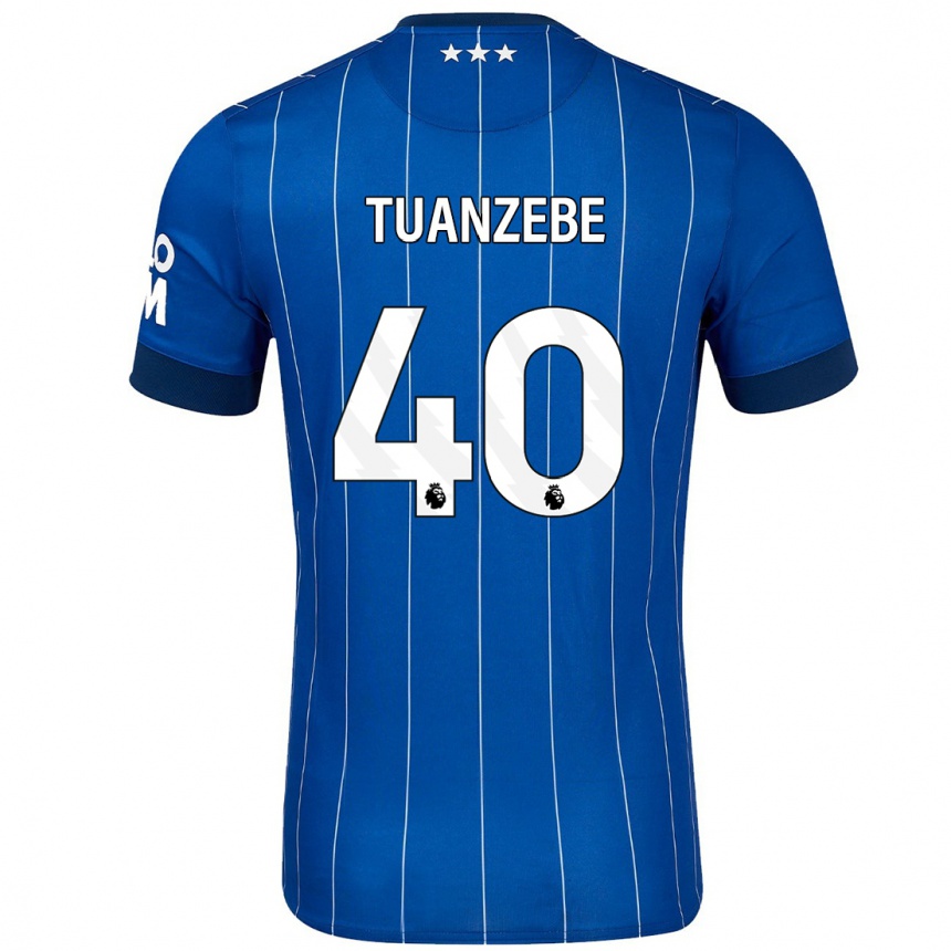 Niño Fútbol Camiseta Axel Tuanzebe #40 Azul Marino 1ª Equipación 2024/25