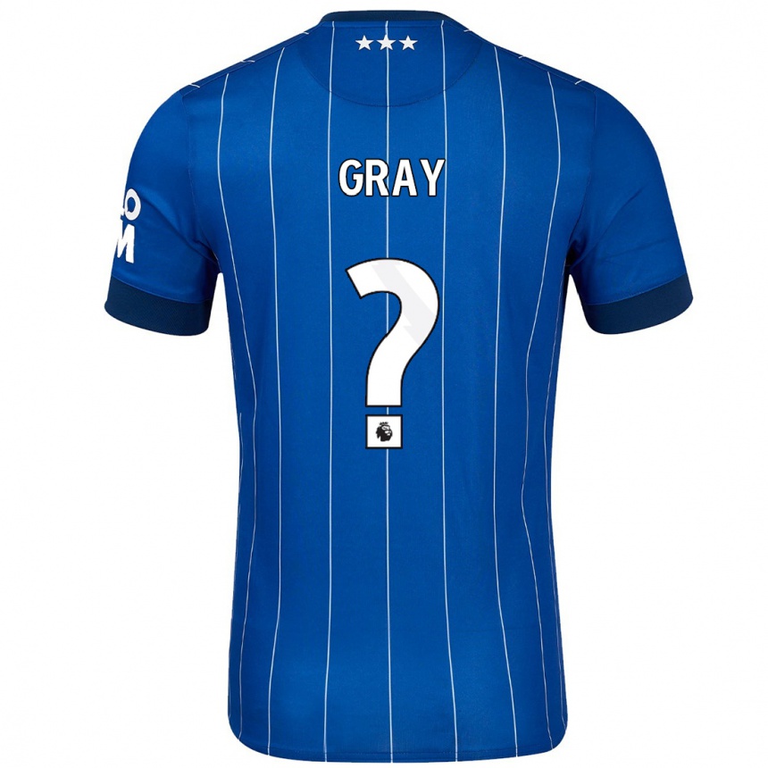 Niño Fútbol Camiseta Henry Gray #0 Azul Marino 1ª Equipación 2024/25