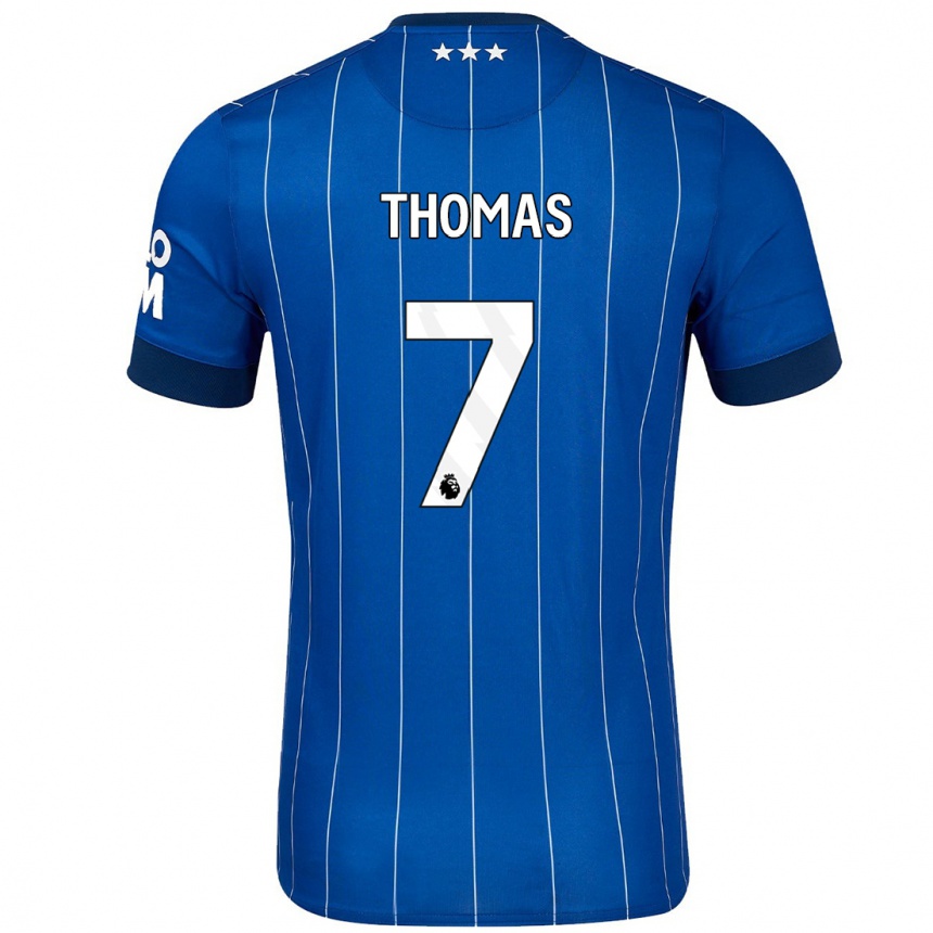 Niño Fútbol Camiseta Natasha Thomas #7 Azul Marino 1ª Equipación 2024/25